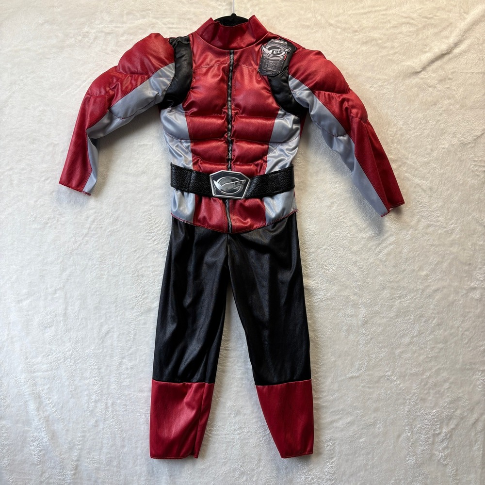 Saban's Power Rangers Beast Morphers‎ Red Ranger Costume Padded Kids Sz M 3T 4T